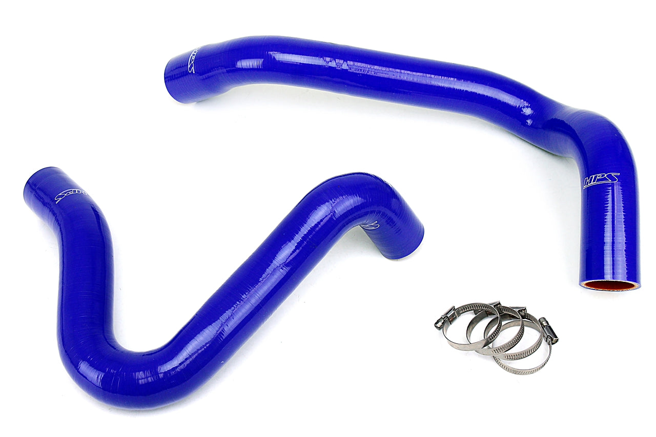 HPS Blue Reinforced Silicone Radiator Hose Kit Coolant Ford 99-01 F550 Superduty w/ 7.3L Diesel Dual Alternator