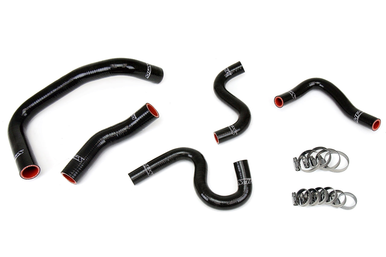HPS Black Reinforced Silicone Radiator + Heater Hose Kit Toyota 85-87 Corolla AE86 4A-GEU Left Hand Drive