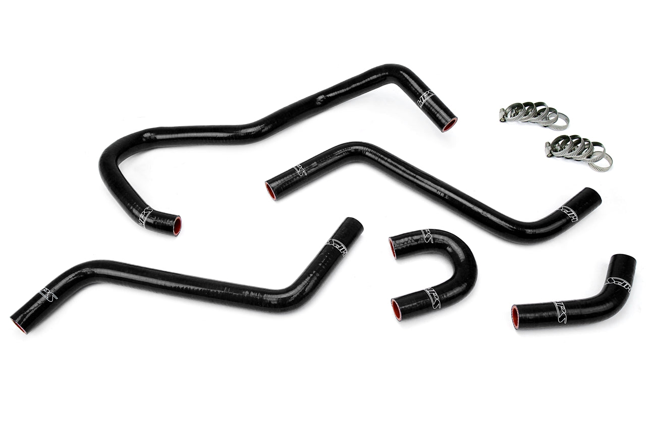 HPS Black Reinforced Silicone Radiator Hose Kit Yamaha 04-07 YXR450 YXR660 Rhino
