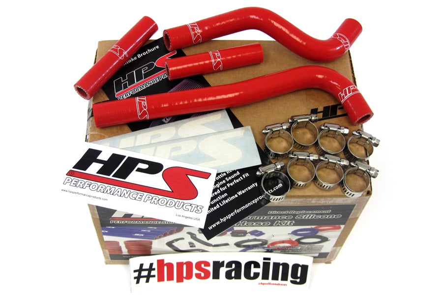 HPS Red Reinforced Silicone Radiator Hose Kit Honda 07-12 CRF150R