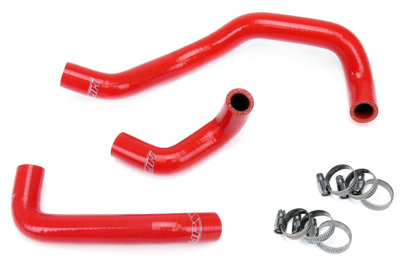 HPS Red Reinforced Silicone Heater Hose Kit Nissan 95-98 240SX S14 KA24DE