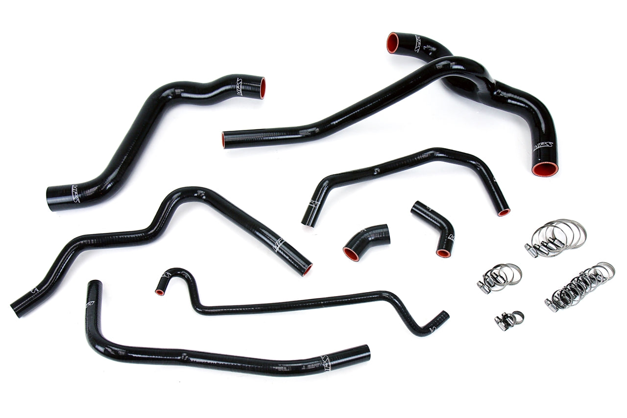 HPS Black Silicone Radiator + Heater Hose Kit 2005-2010 Ford Mustang 4.0L V6 57-1400-BLK