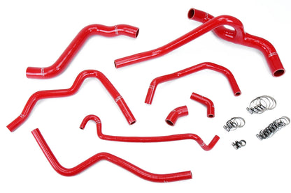 HPS Red Silicone Radiator + Heater Hose Kit 2005-2010 Ford Mustang 4.0L V6 57-1400-RED