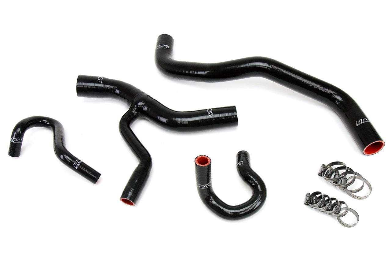 HPS Black Reinforced Silicone Radiator and Heater Hose Kit Coolant Ford 96-01 Mustang GT 4.6L V8