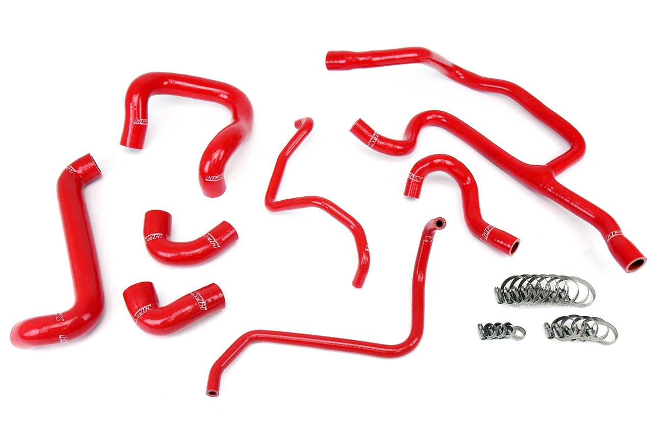 HPS Reinforced Red Silicone Radiator Hose + Heater Hose Kit Coolant BMW 88-92 E30 325i 325is 325ix 2.5L US Spec