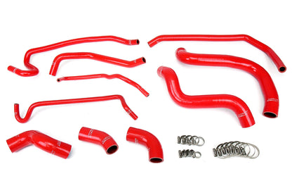 HPS Red Reinforced Silicone Radiator and Heater Hose Kit Coolant Ford 11-14 Mustang GT 5.0L V8 & Boss 302