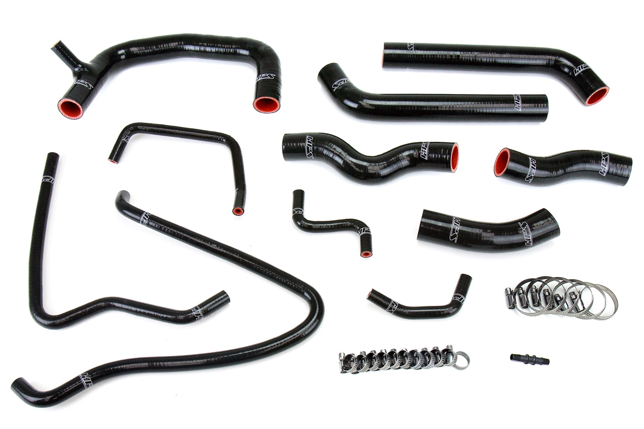 HPS Reinforced Black Silicone Radiator Hose Kit Coolant Toyota 00-05 MR2 Spyder