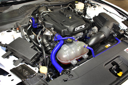 HPS Blue Reinforced Silicone Radiator and Heater Hose Kit Coolant Ford 2015-2019 Mustang Ecoboost 2.3L Turbo