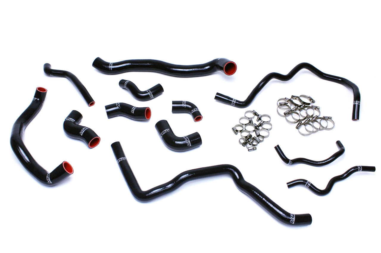 HPS Reinforced Black Silicone Radiator and Ancillary Hose Kit Coolant Volkswagen 06-08 Jetta 2.0T Turbo FSI Left Hand Drive