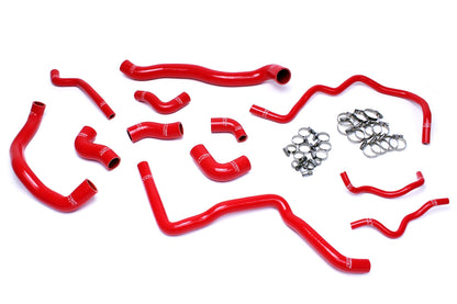 HPS Reinforced Red Silicone Radiator and Ancillary Hose Kit Coolant Volkswagen 06-08 Jetta 2.0T Turbo FSI Left Hand Drive