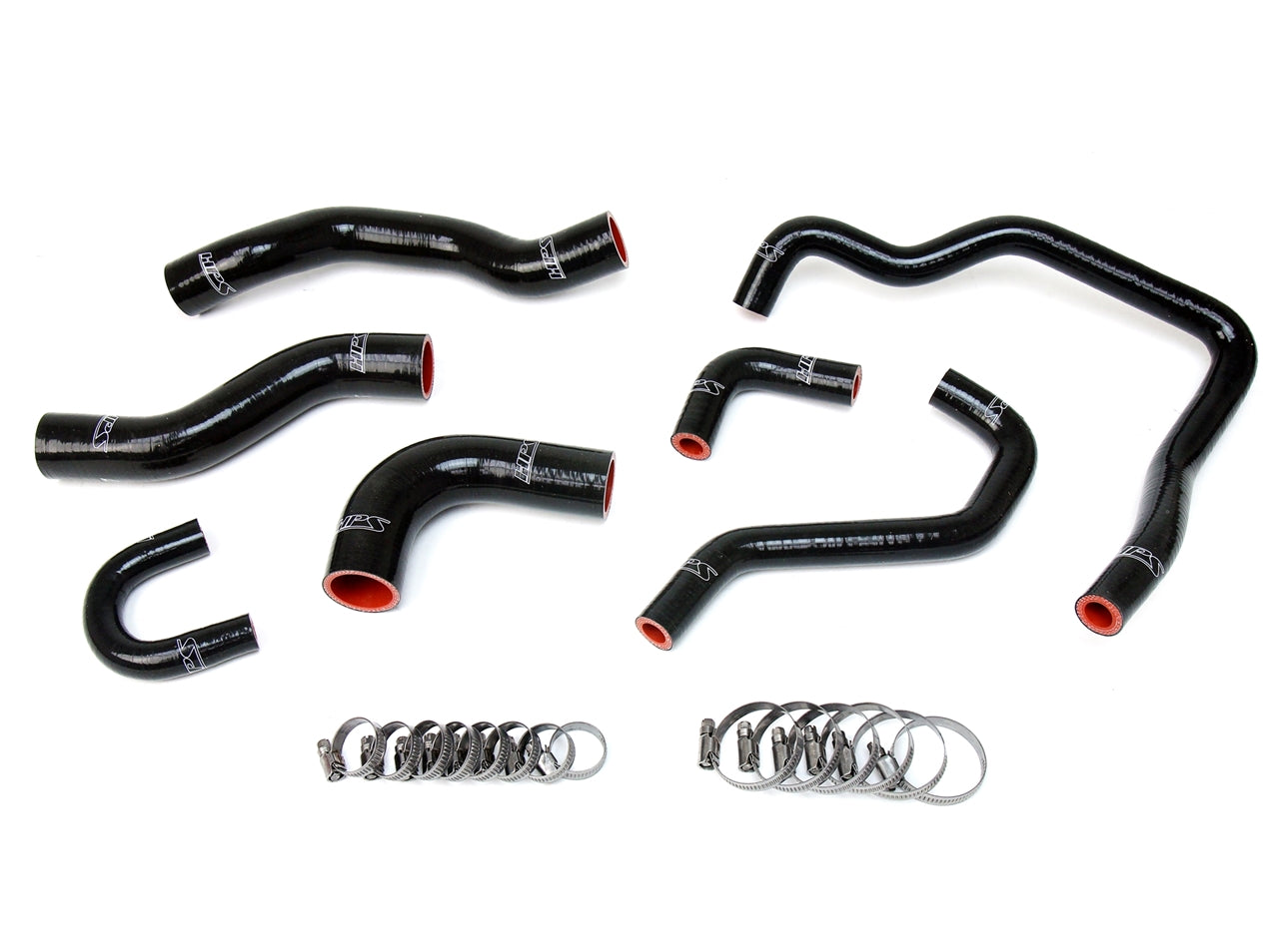HPS Black Silicone Radiator + Heater Hose Kit 1989-1995 Toyota Pickup 22RE Non Turbo EFI 57-1478-BLK
