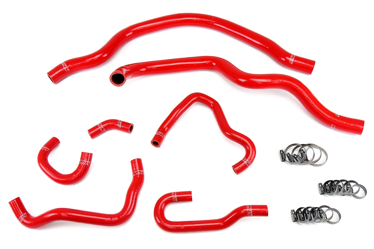 HPS Red Reinforced Silicone Radiator and Heater Hose Kit Coolant Honda 00-05 S2000