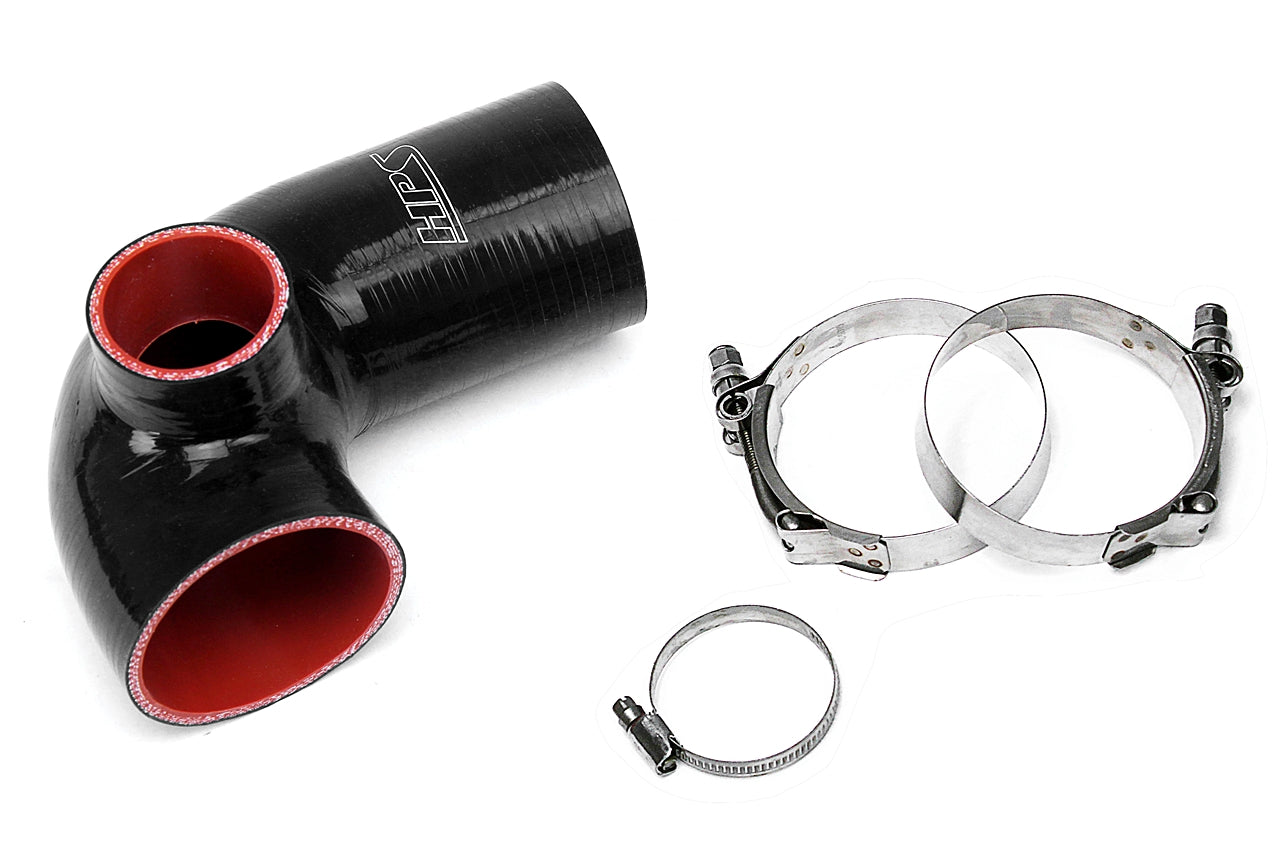HPS Black Silicone Air Intake Kit Post MAF Hose 2009-2015 Mazda MX-5 Miata MX5 NC2 NC3 2.0L 57-1494-BLK