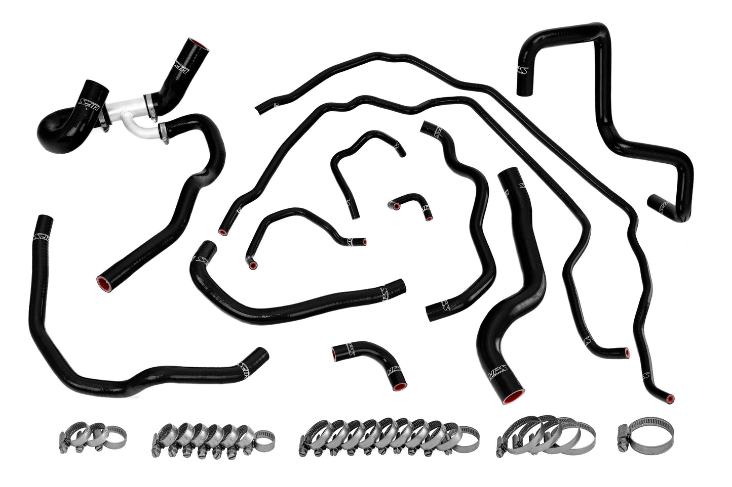 HPS Black Silicone Radiator + Heater Hose Kit 2007-2009 Mazda Mazdaspeed 3 MZ3 2.3L Turbo 57-1511-BLK