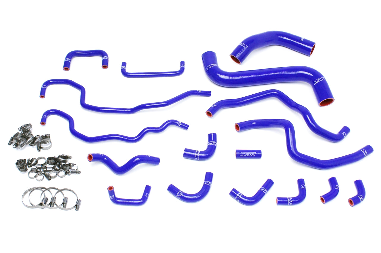 HPS Blue Silicone Radiator + Heater Hose Kit 2015-2020 Subaru WRX STI 2.5L Turbo 57-1516-BLUE