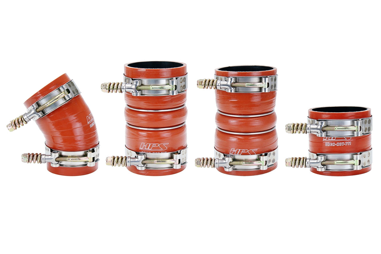 HPS High Temp Reinforced Silicone Intercooler Hose Boots Kit Ford 2005-2007 F250 Superduty 6.0L PowerStroke Diesel 57-1537