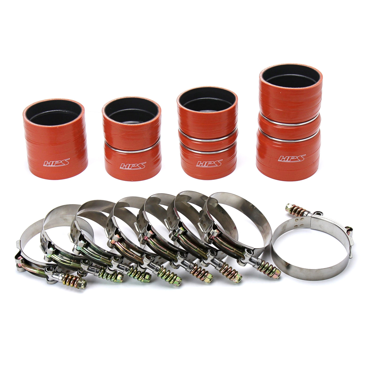 HPS High Temp Aramid Reinforced Silicone Intercooler Hose Boots Kit Ford 2008-2010 F250 Superduty 6.4L V8 Powerstroke Diesel Turbo 57-1571