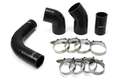 HPS Black High Temp Aramid Reinforced Silicone Intercooler Hose Boots Kit Chevy 2002-2004 Silverado 2500 HD 6.6L Duramax LB7 Diesel 57-1575-BLK