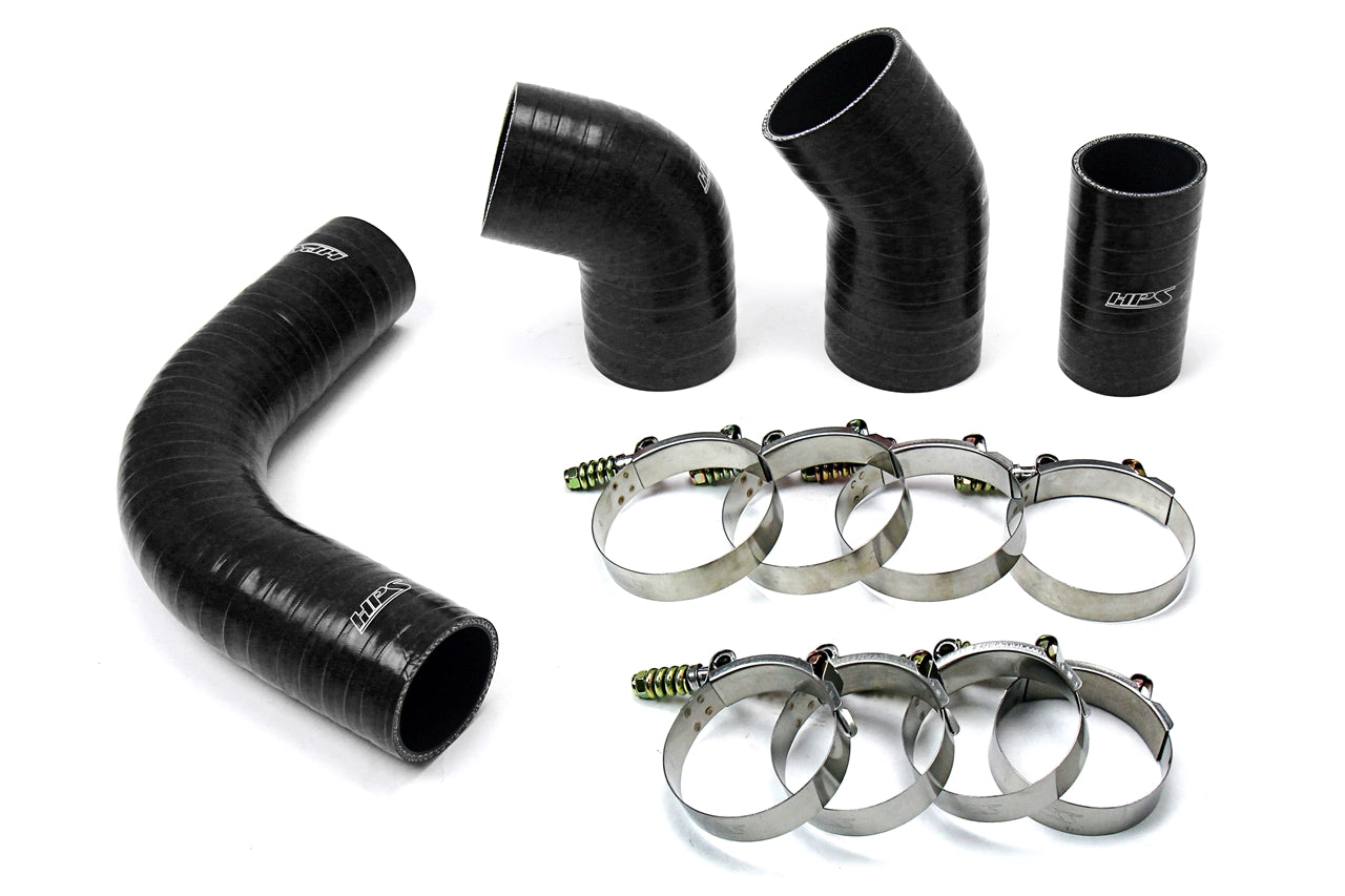 HPS High Temp Aramid Reinforced Silicone Intercooler Hose Boots Kit GMC 2002-2004 Sierra 3500 6.6L Duramax LB7 Diesel