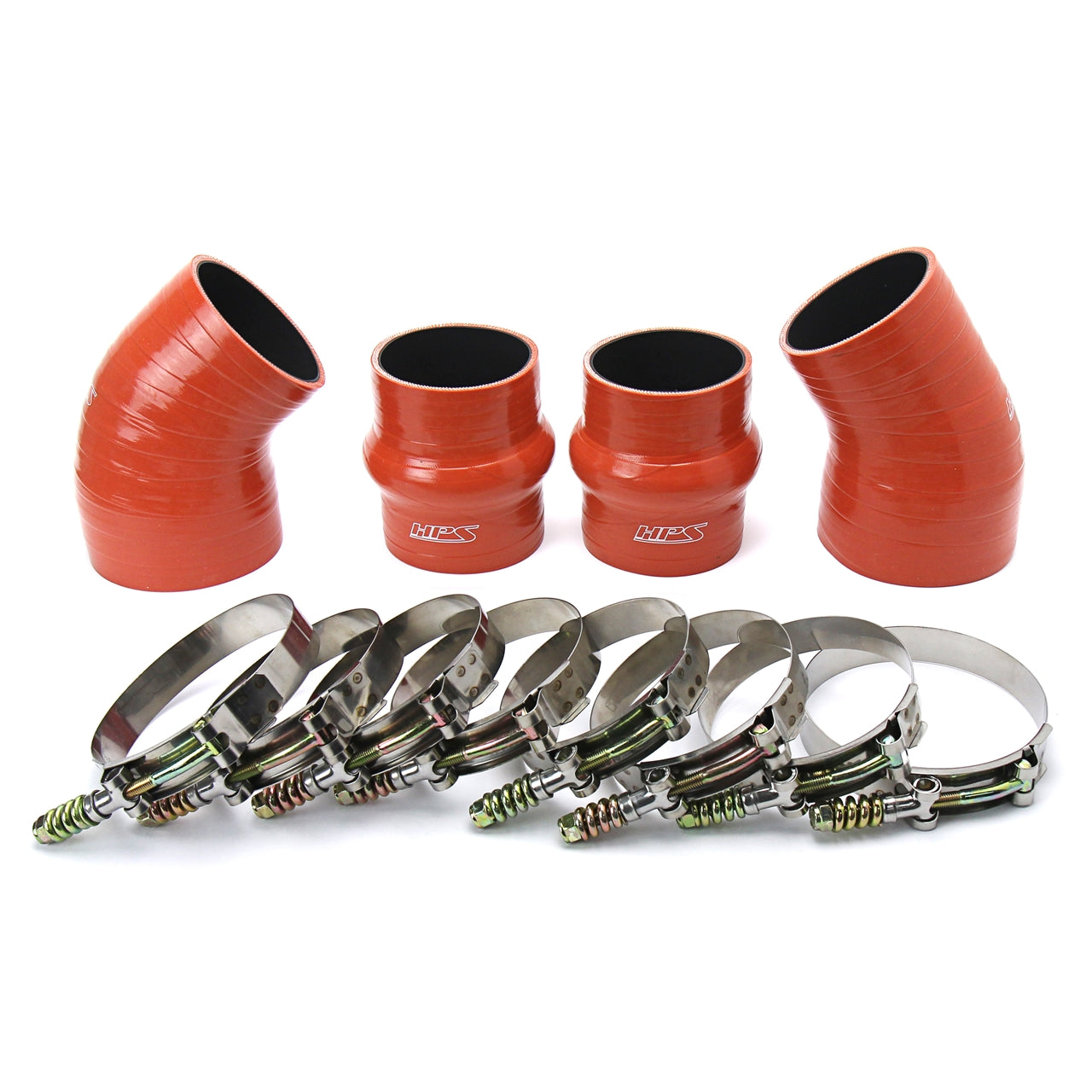 HPS High Temp Aramid Reinforced Silicone Intercooler Hose Boots Kit Dodge 1994-2002 Ram Pickup 5.9L Cummins Diesel 57-1576