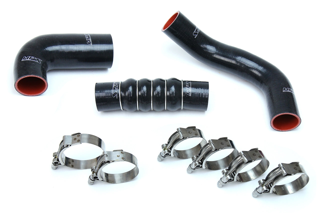 HPS Black Silicone Intercooler Hose Kit 2017-2020 Honda Civic Si 1.5L Turbo 57-1599-BLK