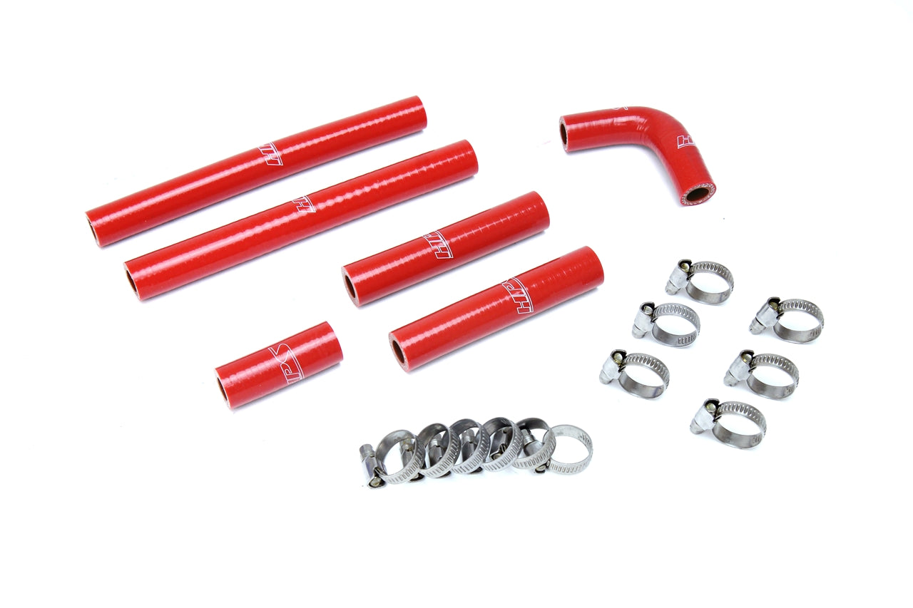 HPS Red Silicone Heater Hose Kit 1992-1997 Toyota Land Cruiser FJ80 FJ 4.5L I6 57-1638-RED