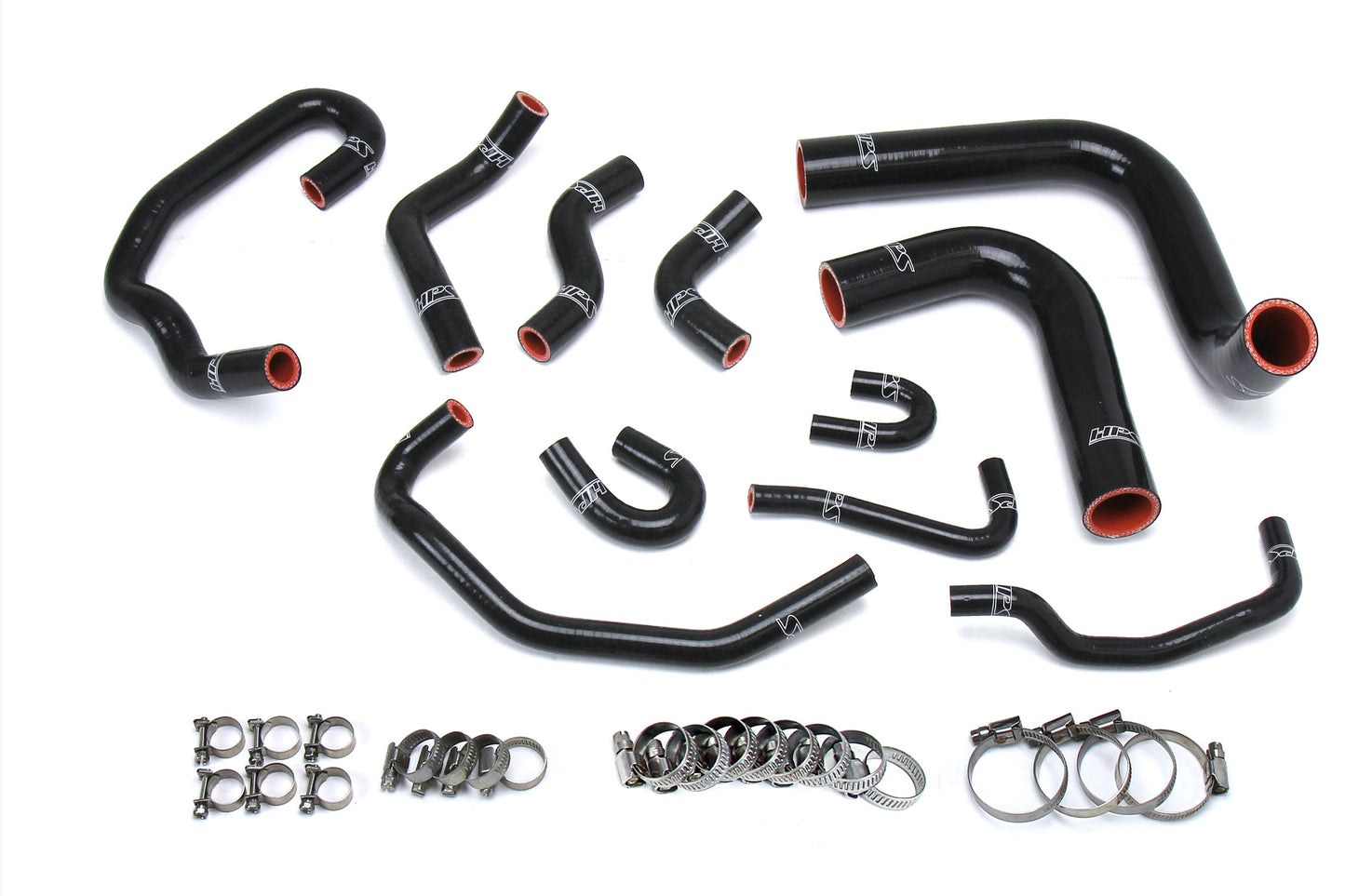 HPS Reinforced Black Silicone Radiator + Heater Hose Kit Coolant Toyota 93-95 Pickup 3.0L V6 Left Hand Drive