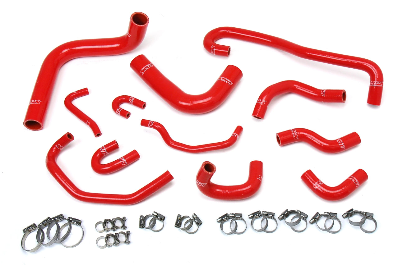 HPS Red Silicone Radiator + Heater Hose Kit 1989-1992 Toyota 4Runner 3.0L V6 57-1656-RED