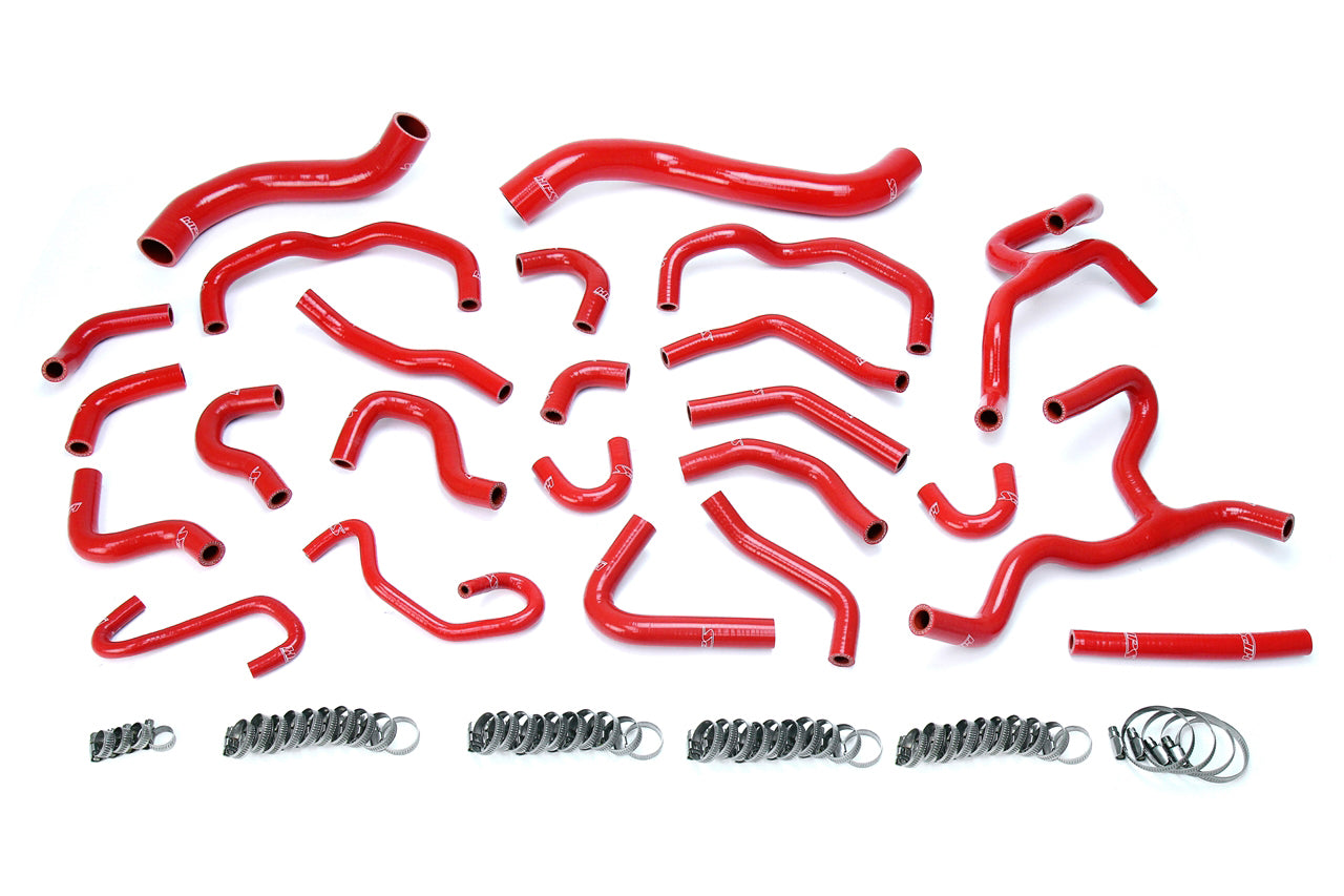 HPS Red Silicone Radiator + Heater Hose Kit 2008-2016 Lexus LX570 5.7L V8 57-1670-RED