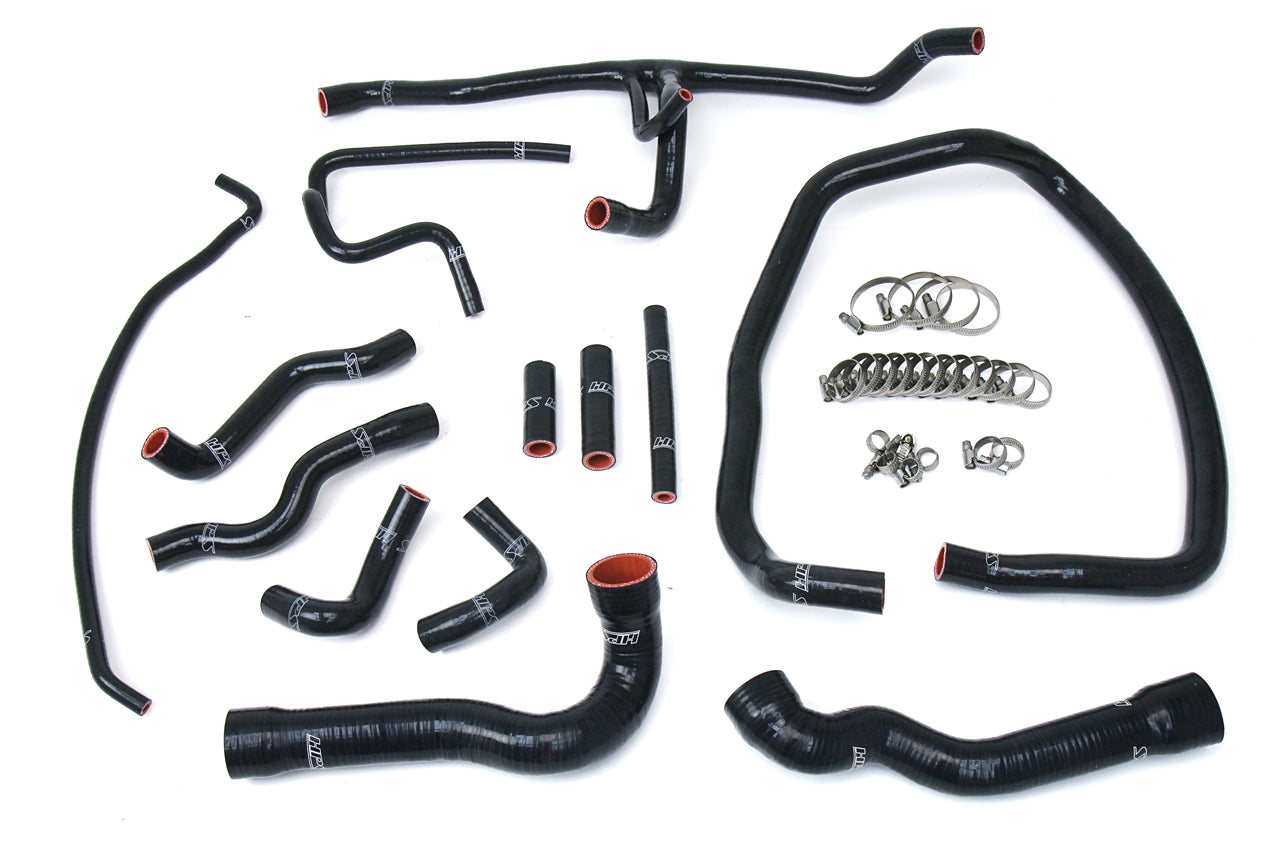 HPS Black Reinforced Silicone Radiator and Heater Hose Kit Coolant BMW 96-99 E36 M3 Left Hand Drive