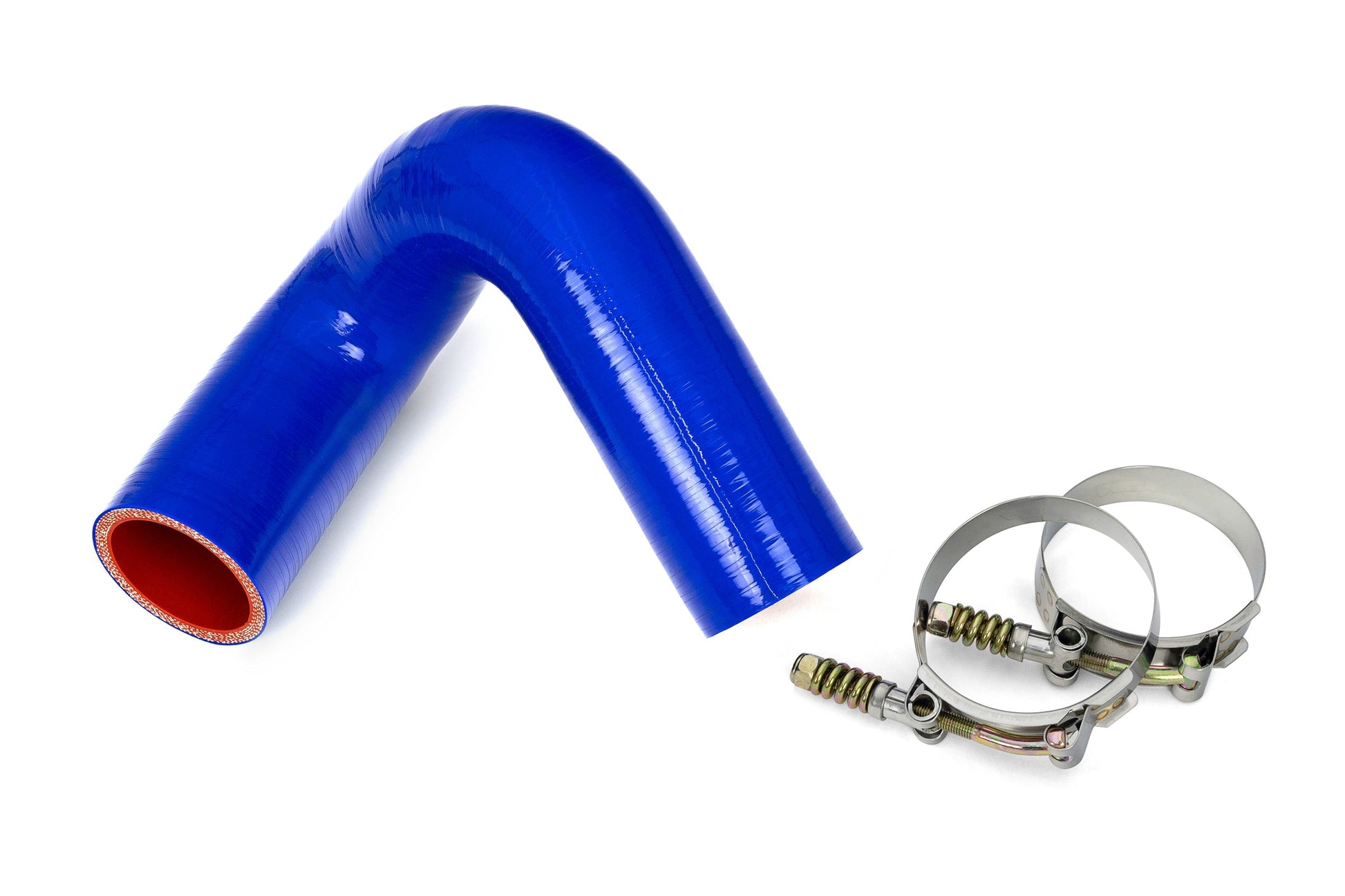HPS Silicone Transmission Oil Cooler Coolant Hose Volvo Mack MP7 Engine Trucks, replace OE Part # 22882156, 57-1716-BLUE