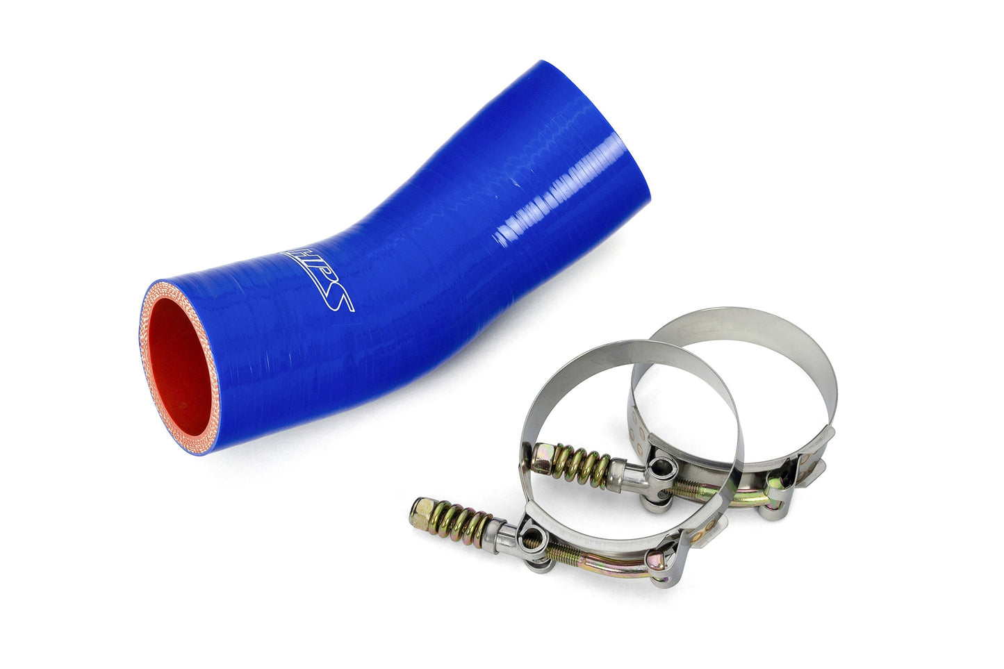 HPS Silicone Transmission Oil Cooler Coolant Hose Volvo Mack MP7 Engine Trucks, replace OE Part # 22891976, 57-1719-BLUE