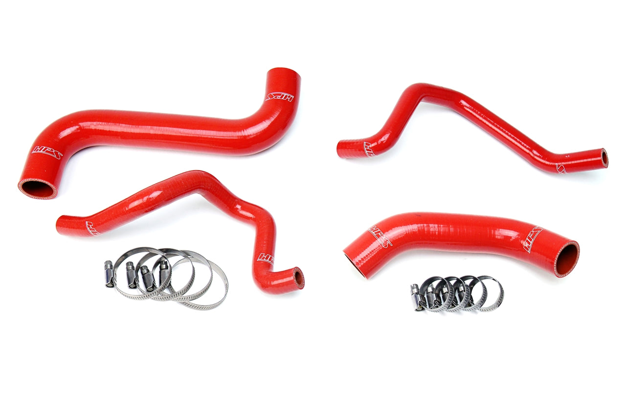 HPS Red Reinforced Silicone Radiator + Heater Hose Kit Subaru 2006-2007 Impreza 2.5L Non Turbo Left Hand Drive