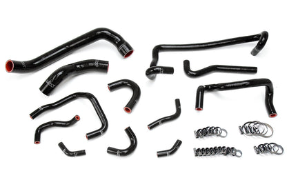 HPS Black Silicone Radiator + Heater Hose Kit 1989-1994 Nissan Skyline GTR R32 RB26DETT Twin Turbo 57-1782-BLK