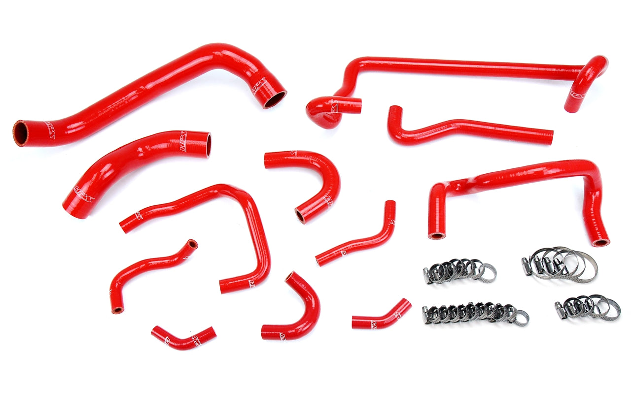 HPS Red Silicone Radiator + Heater Hose Kit 1989-1994 Nissan Skyline GTR R32 RB26DETT Twin Turbo 57-1782-RED