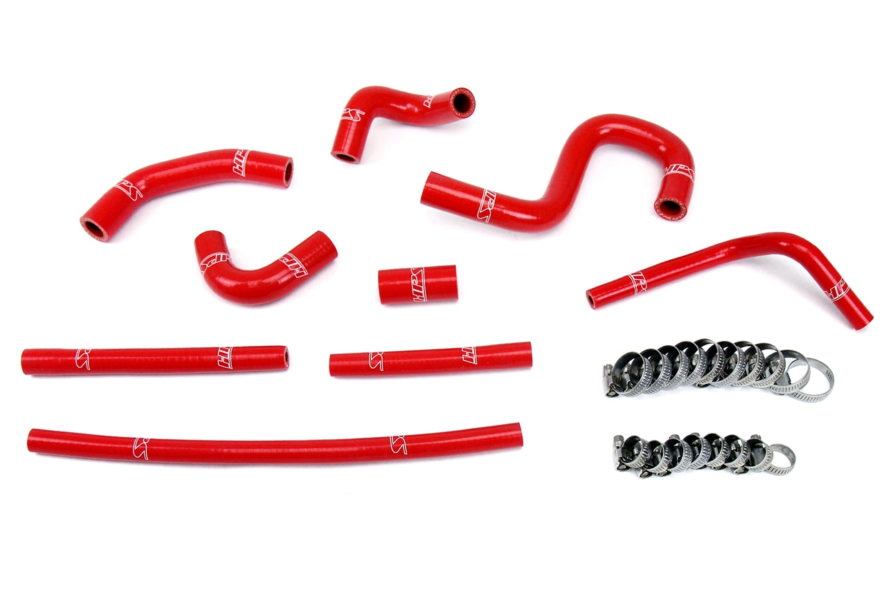 HPS Red Silicone Heater Hose Kit 1996-2002 Toyota 4Runner 3.4L V6 rear heater 57-1798-RED