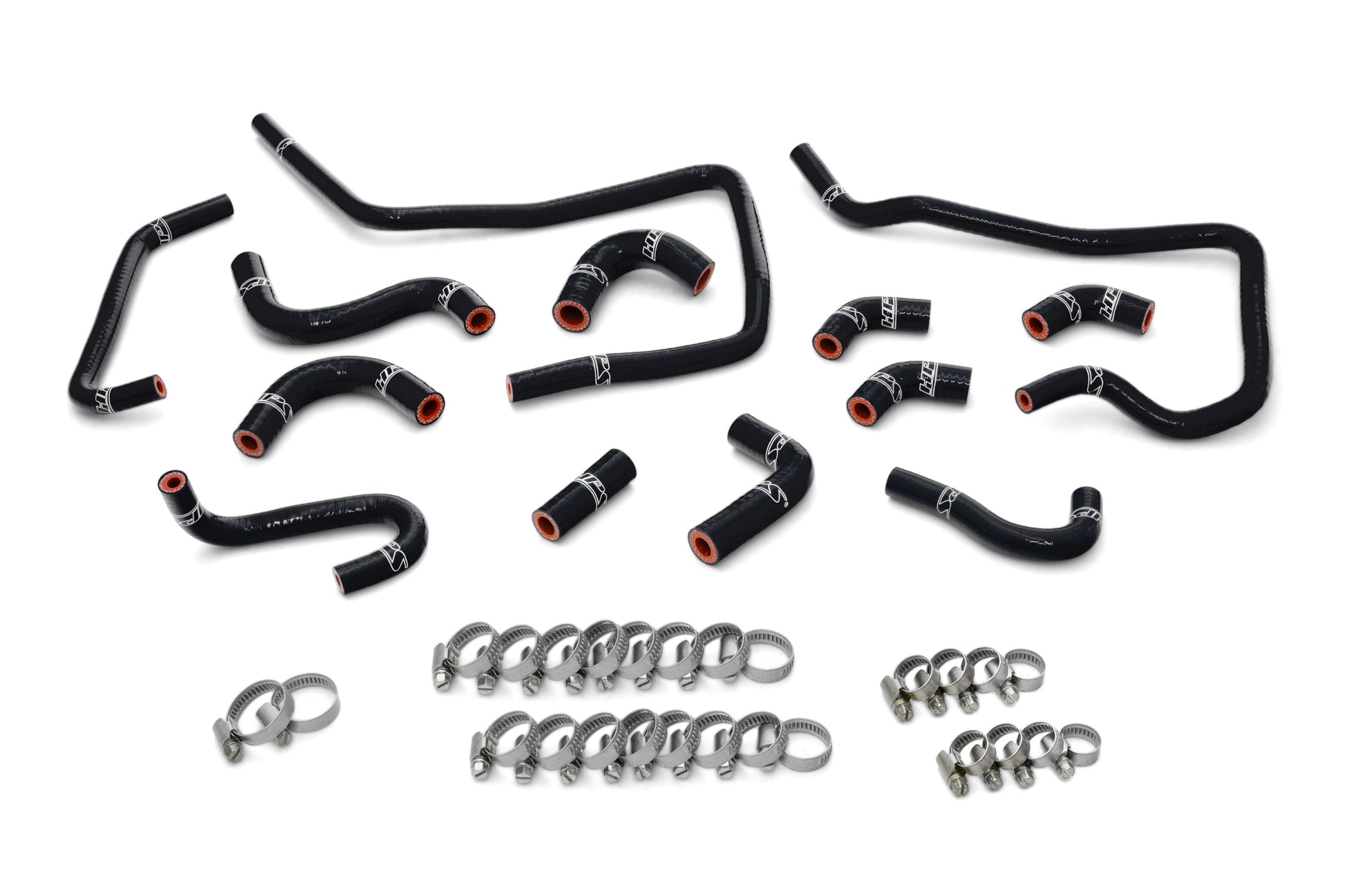 HPS Performance Black Silicone Ancillary Coolant Hose Kit 2002 2003 Subaru Impreza WRX Bug-eye 2.0L Turbo 57-1805-BLK