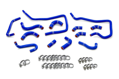 HPS Performance Blue Silicone Ancillary Coolant Hose Kit 2002 2003 Subaru Impreza WRX Bug-eye 2.0L Turbo 57-1805-BLUE
