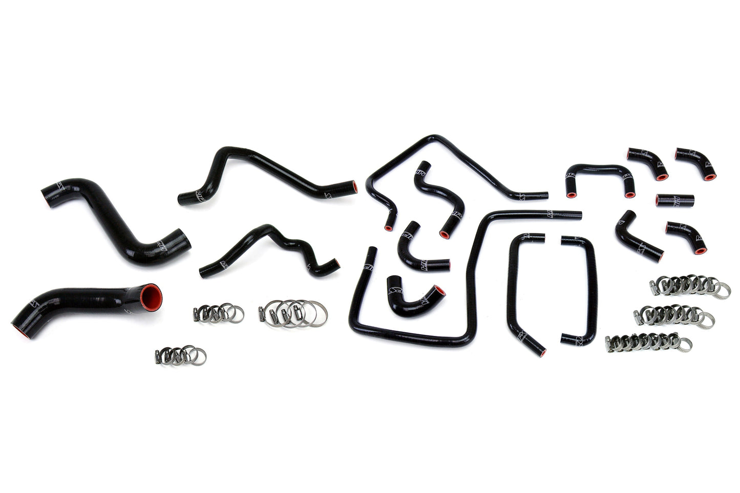 HPS Reinforced Silicone Radiator, Heater and Ancillary Hose Kit Coolant, Subaru 2005 Impreza WRX 2.0L Turbo, Black