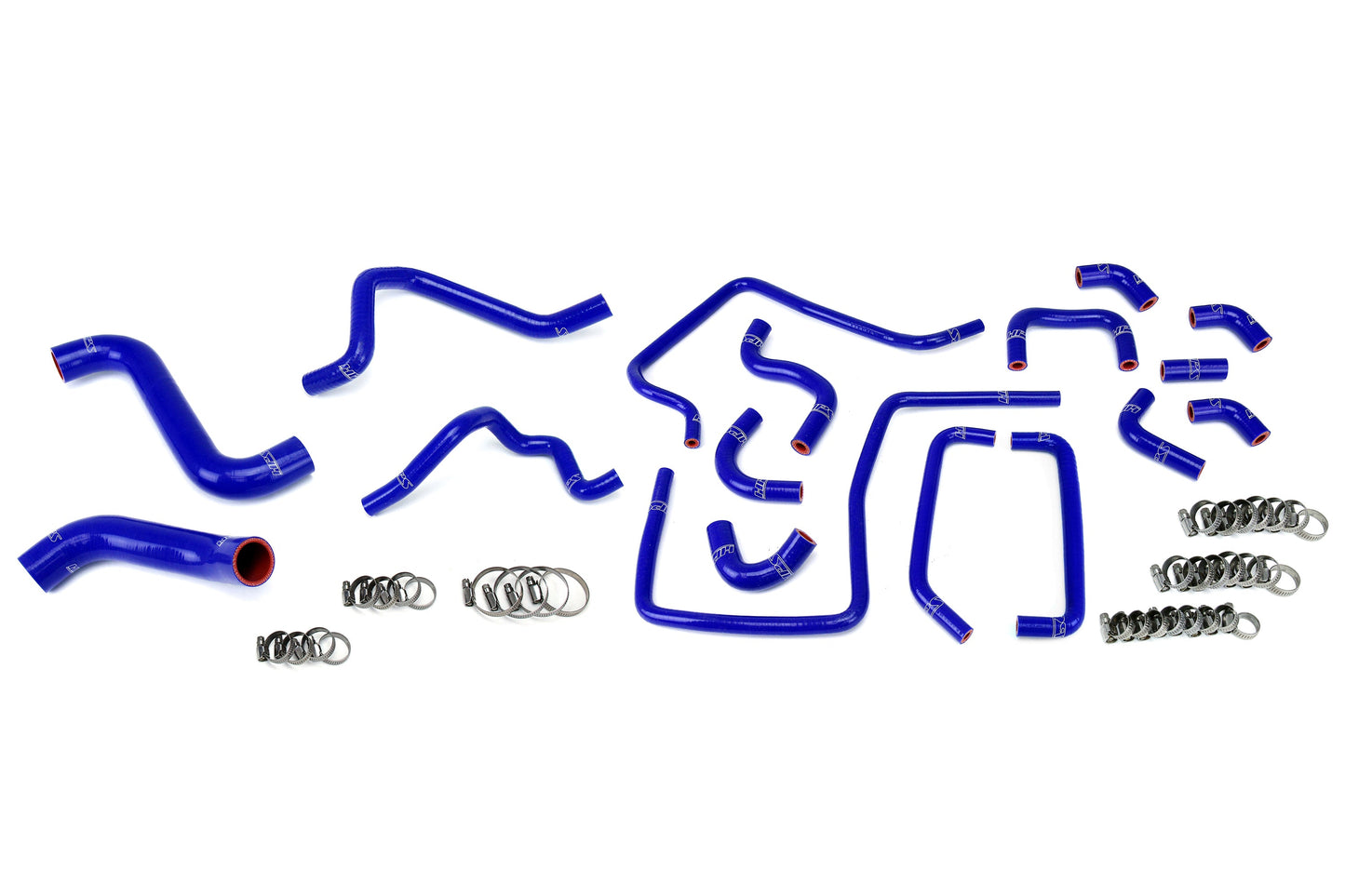 HPS Reinforced Silicone Radiator, Heater and Ancillary Hose Kit Coolant, Subaru 2005 Impreza WRX STi 2.5L Turbo, Blue