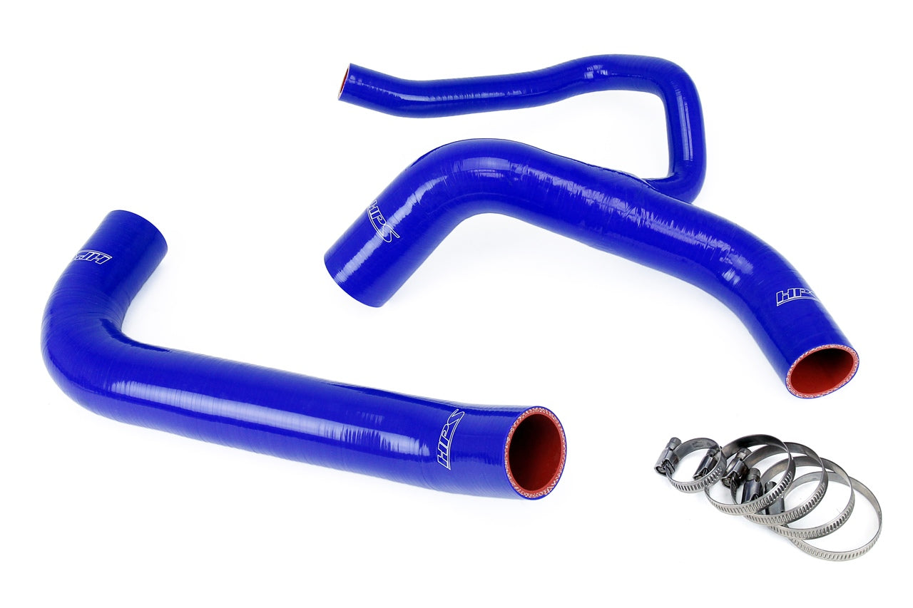 HPS Blue Silicone Lower Upper Radiator Coolant Hoses 2018 Dodge Challenger SRT Demon 6.2L Supercharged, 57-1848-BLUE