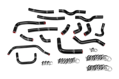 HPS Black Silicone Heater Hose Kit Complete 16pcs Set, Lexus 03-07 LX470 4.7L V8 J100, 57-1911-BLK
