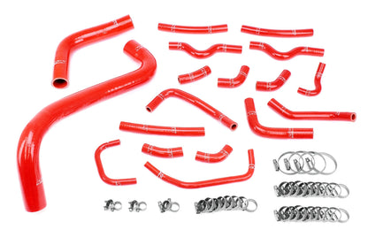 HPS Red Silicone Radiator Heater Coolant Hose Kit, Toyota 03-07 Land Cruiser 4.7L V8 J100, 57-1912-RED
