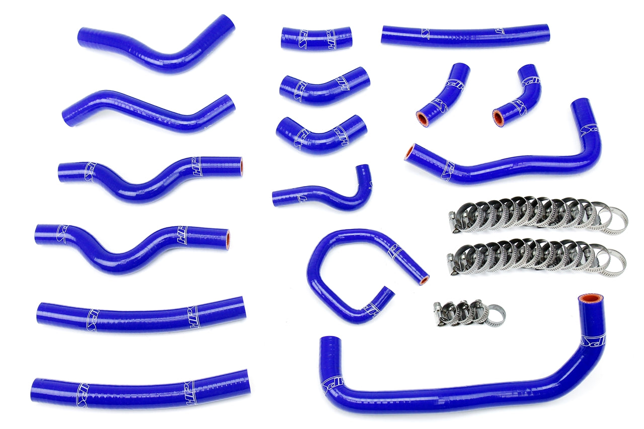 HPS Reinforced Blue Silicone Heater Hose Kit includes rear heater, 98-02 Lexus LX470 4.7L V8 J100, 57-1913-BLUE