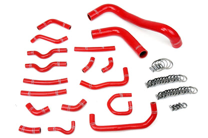 HPS Red Silicone Radiator and Heater Coolant Hose Kit, 1998-2002 Lexus LX470 J100 4.7L V8 J100, 57-1914-RED