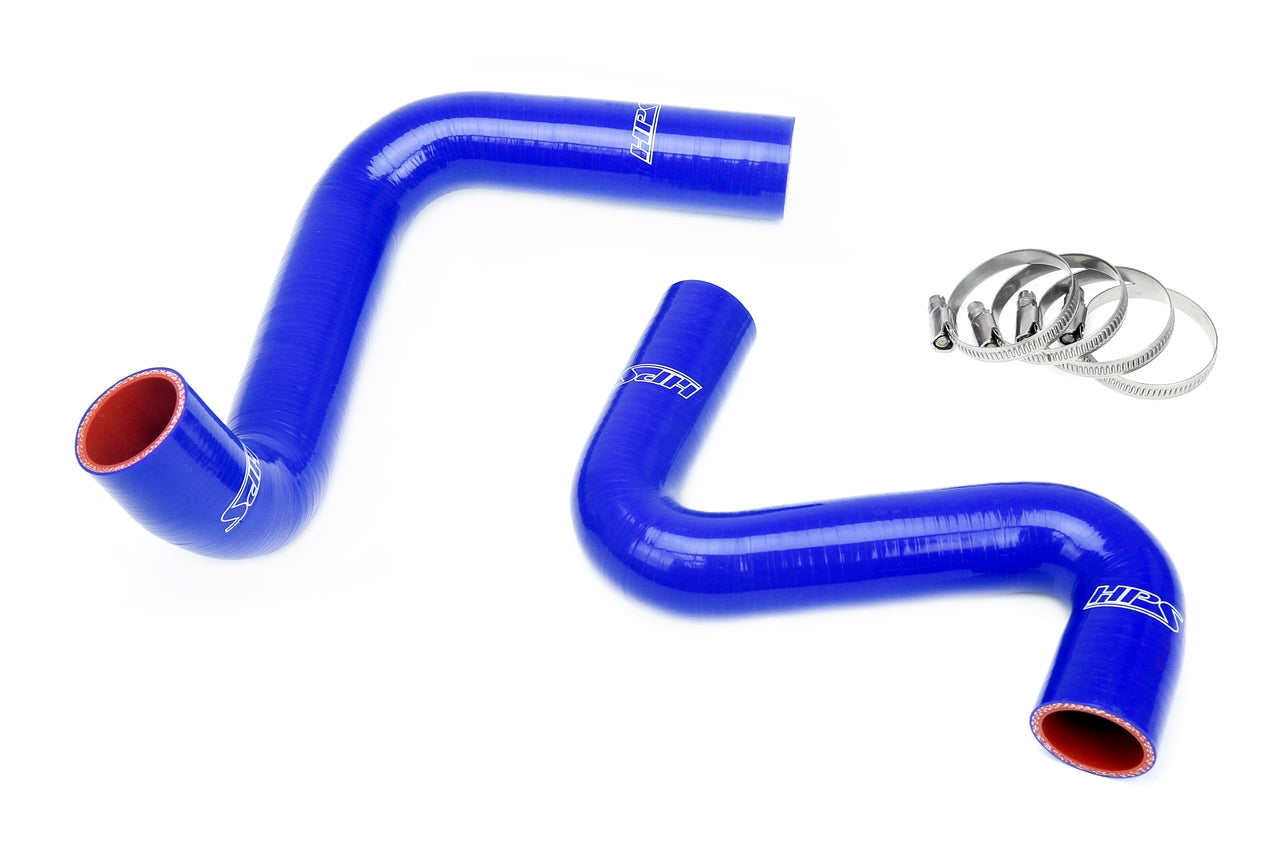 HPS Blue Silicone Coolant Hose Kit S13 S14 S15 LS Swap SR20 Radiator 9 o'clock Thermostat LS3/LS7 Water Pump 57-2060-BLUE