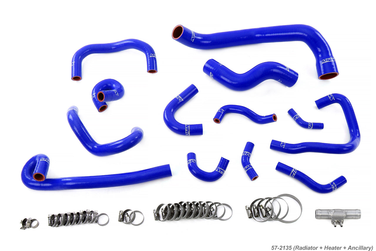 HPS Silicone Radiator Heater Ancillary Hose Nissan Skyline GTR R33 Blue RB26 57-2135-BLUE