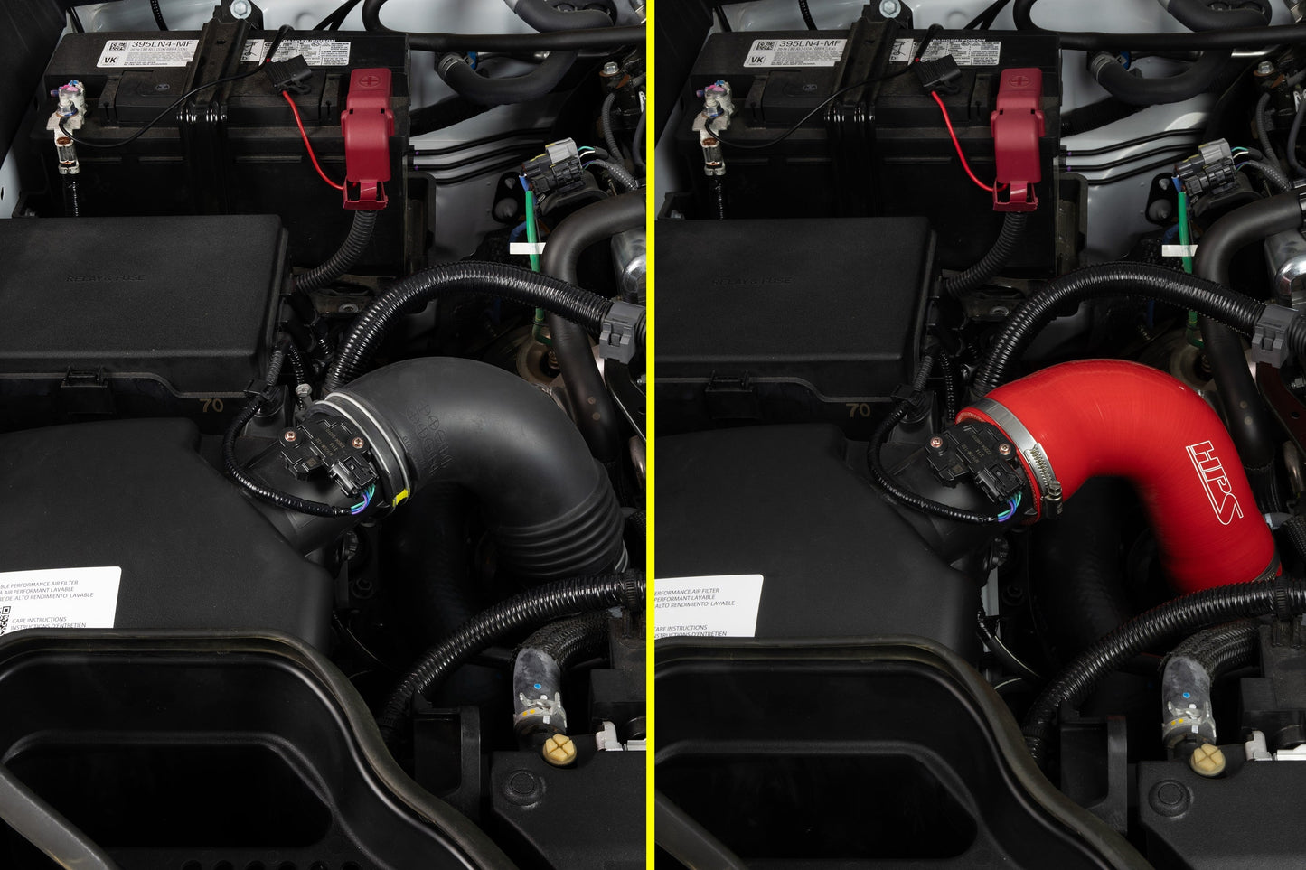 HPS Reinforced Silicone Post MAF Air Intake Hose Kit 2025 Toyota 4Runner 2.4L Turbo, 57-2207