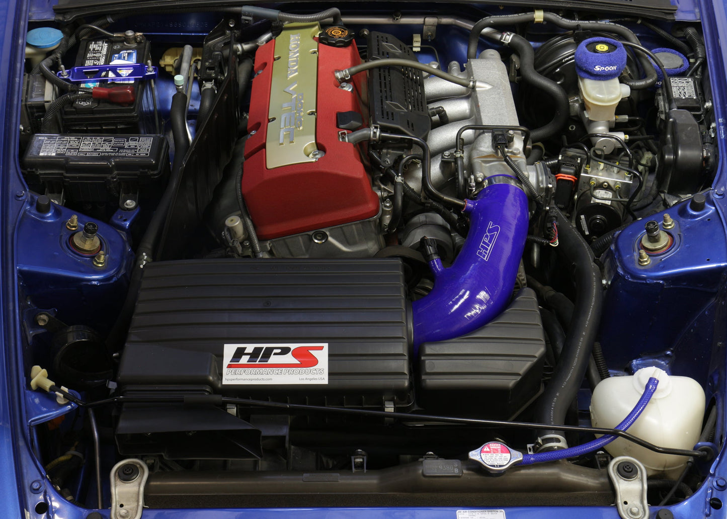 HPS Red Reinforced Silicone Post MAF Air Intake Hose Kit Honda 06-09 S2000 AP2 2.2L F22