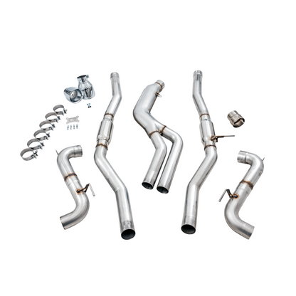 AWE Tuning 2020+ Toyota Supra A90 Track Edition Exhaust - 5in Chrome Silver Tips